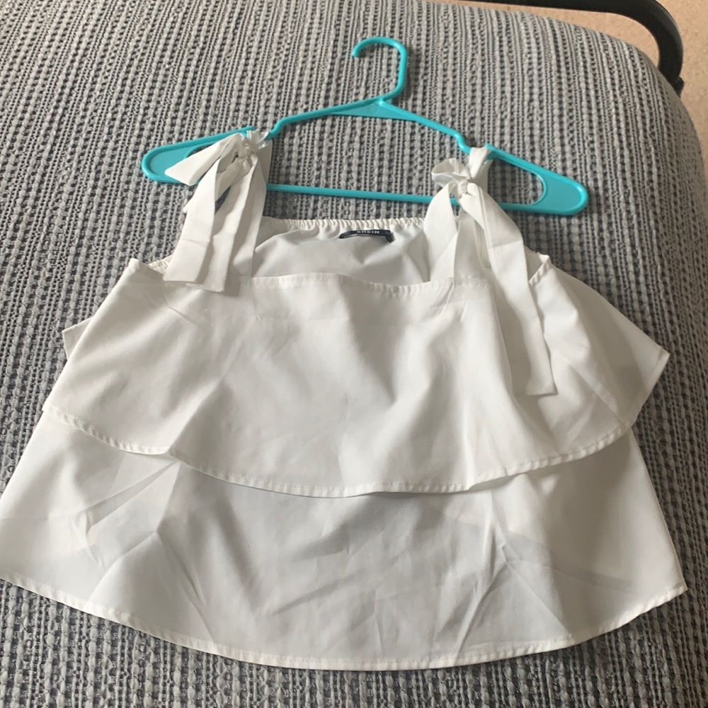 White tie straps tank top